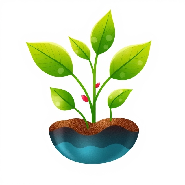 A micropropagated plant in tissue culture